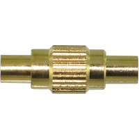 Amphenol RF connector, rf coaxial, mmcx in-series adapter, straight, jack-to-jack, 50 ohm