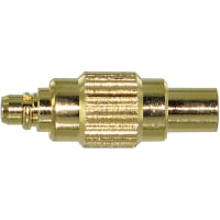 Amphenol RF Conn, RF, Adapter, Straight, MMCX Plug-MMCX Jack, 50 ohm, PTFE