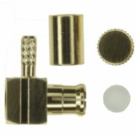 Amphenol RF connector, rf coaxial, mcx right-angle crimp plug, for rg178, 196 cable, 50 ohm