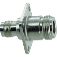 Amphenol RF connector, rf coaxial, between series adapter, n panel jack to tnc jack