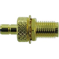 Amphenol RF connector, rf coaxial, between series adapter, sma bulkhead jack to smb jack