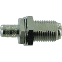 Amphenol RF connector, rf coaxial, f straight jack, crimp/solder, for rg59, 62, 75 ohm