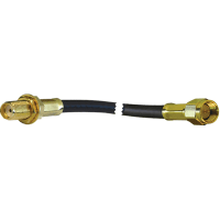 Amphenol RF SMA CABLE ASSEMBLY, STRAIGHT BULKHEAD JACK TO STRAIGHT PLUG, RG-174/U, 6 INCHES