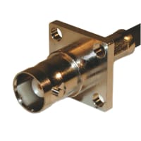 Amphenol RF Connector; RF; BNC Straight Crimp Jack for RG-58 LMR-195 50 Ohm 4-Hole Flange