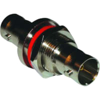 Amphenol RF connector, rf coaxial, bnc in-series adapter, jack to jack bulkhead, 75 ohm