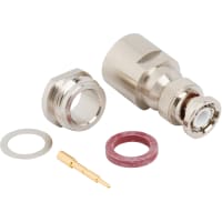 Amphenol RF Connector; RF; BNC Straight Clamp Plug for RG-8 RG-213 RG-393 RG-214 50 Ohm