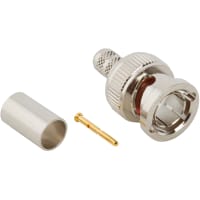 Amphenol RF Connector, RF, BNC Straight Crimp Plug for RG-59 75 Ohm