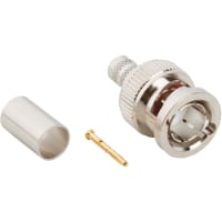 Amphenol RF Connector; RF; BNC Straight Crimp Plug for B8281 75 Ohm