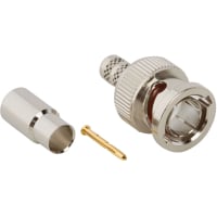 Amphenol RF Connector; RF; BNC Straight Crimp Plug for RG-59 Plenum 20AWG 75 Ohm