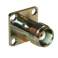 Amphenol RF Connector; RF; TNC Straight Jack Round Post 50 Ohm 4-Hole Flange