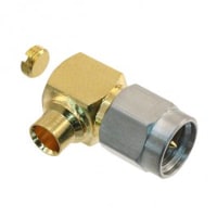 Amphenol RF Connector; RF; SMA Right Angle Solder Plug for .141 Semi-Rigid 50 Ohm