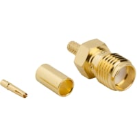 Amphenol RF Connector; RF; SMA Straight Crimp Jack for RG-174 RG-316 LMR-100 50 Ohm