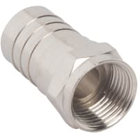 Amphenol RF Connector; RF; F Type Straight Crimp Plug for RG-6 75 Ohm