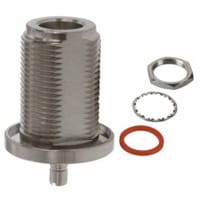 Amphenol RF connector, rf coaxial, between series adapter, n jack to smb jack, 50 ohm