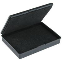 Protektive Pak BOX, CONDUCTIVE, WITH FOAM 3.5'' x 2.5'' x 0.63'', molded