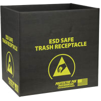 Protektive Pak TRASH RECEPTACLE, BOX ONLY 13-1/2 x 12 x 13-1/4 IN, 34.2 X 30.5 X 33.7 CM