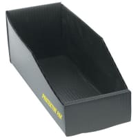 Protektive Pak BIN BOX; OPEN; PLASTEK;12 x 4 x 4 IN