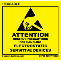 Protektive Pak LABEL; ATTENTION; RS-471REUSABLE 2X2 IN