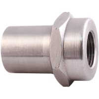 QA1 TUBE ADAPTER, ALLOY 1" OD, F-L 1/2-20 .058 WALL W/ HEX