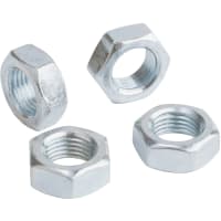 QA1 JAM NUT, ALUMINUM 5/8-18 LH, 15/16" HEX, 3/8" WIDE