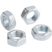 QA1 NUT JAM, ALUMINUM 6-PK, LH 5/8-18 UNF 15/16 HEX