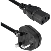 Qualtek Electronics Corp. Power Cords, AC, Int 2.5m 3x1.00 C13 UK Power Cord, UK Power Cord Series