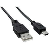 Qualtek Electronics Corp. Double Ended Between-Series, USB A Plug to USB Mini B Plug, 3.05m, USB3.0 Series