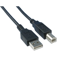 Qualtek Electronics Corp. Double Ended Between-Series, USB A Plug to USB B Plug, 3.05 m, USB 3.0 Series