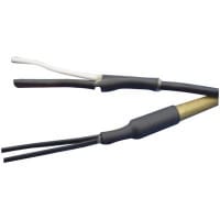 Qualtek Electronics Corp. Tubing, Heat Shrink, Adhesive Lined, Flame Retardant, Blk Polyolefin, 6" L