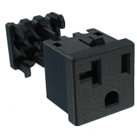 Qualtek Electronics Corp. Straight Blade Socket, 20 A/125 VAC, 12 AWG, IDC Terminal, 739W Series