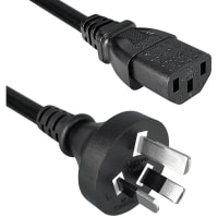 Qualtek Electronics Corp. Power Cords, AC, Int 2.5m 3x1.00 C13 Australia Power Cord, 374 Series