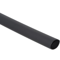 Qualtek Electronics Corp. Tubing, Heat Shrink, Adhesive Lined, Flame Retardant, Blk Polyolefin, 6" L