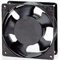 Qualtek Electronics Corp. AC Fan, Axial Ball 107cfm 119.5x38.5mm 48.1dBA, 230VAC, FAA1-12038-A Series