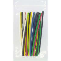 Qualtek Electronics Corp. Kit, Heat Shrink Tubing, Flame Retardant, Polyolefin, 6" L, 2:1 Shrink Ratio