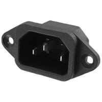 Qualtek Electronics Corp. Inlet Power Screw Mount 250 VAC 12-15 A 100 Ohms @ 500 VDC Thermoplastic