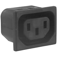 Qualtek Electronics Corp. Outlet Snap-In Mount 10/15 A 250 VAC UL 940V-0/UL 94V-2