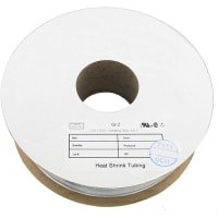 Qualtek Electronics Corp. Tubing, Heat Shrink, Flame Retardant, BlkPolyolefin, 100ft. L, 2:1 Shrink Ratio