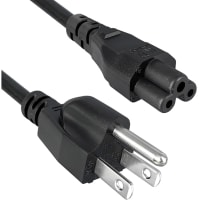 Qualtek Electronics Corp. 3COND Power Cord, UNSHLD, 10FT, SVT, 18AWG, NEMA 5-15, C5, 10AMP