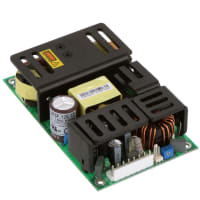 Qualtek Electronics Corp. Power Supply, AC-DC, 12V, 10.5A, 90-264V In, Open Frame, Panel Mount, PFC, QPSF Series