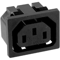 Qualtek Electronics Corp. Conn Electrical Power Outlet Socket Cont 3 Cond 2 Poles 250V 15A 716W Series