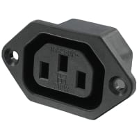 Qualtek Electronics Corp. Conn Electrical Power Outlet Socket Cont 3 Cond 2 Poles 250V 15A 710W Series