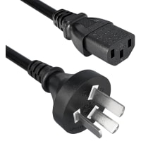 Qualtek Electronics Corp. Power Cord, GB1002 Plug To C13 Connector, RVV 3X1.0mm Cordage, 2.5M, Black