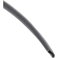 Qualtek Electronics Corp. Tubing, Heat Shrink, Flame Retardant, BlkPolyolefin, 100ft. L, 2:1 Shrink Ratio