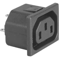 Qualtek Electronics Corp. Outlet Snap-In Mount 10/15 A 250 VAC UL 940V-0/UL 94V-2