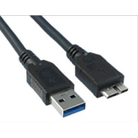 Qualtek Electronics Corp. USB 3.0 A male to micro B male, Black, 30/30/24 AWG 1 meter