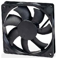 Qualtek Electronics Corp. AC Fan, Axial Ball 87.87cfm 120X25.5mm 39.1dBA, 12VDC FAD1-12025 Series