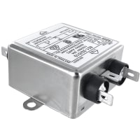 Qualtek Electronics Corp. Filter General Purpose EMI 1 Phase 1 Stage 115/250VAC 20A Chassis Mount QC