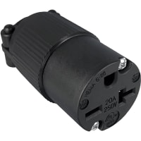 Qualtek Electronics Corp. Connector Plug Female Socket NEMA 6-20R Unfiltered 3Pos 20A 250VAC Screw