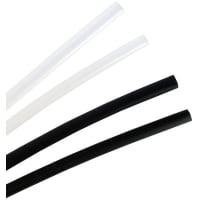 Qualtek Electronics Corp. HEAT SHRINK TUBING, 2:1, FLEXIBLE, POLYOLEFIN, BLACK, 3/64 ID, 48 IN PCS, 25 PE