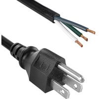 Qualtek Electronics Corp. Power Cord, NEMA 5-15P to ROJ 2, STRIP 5/8